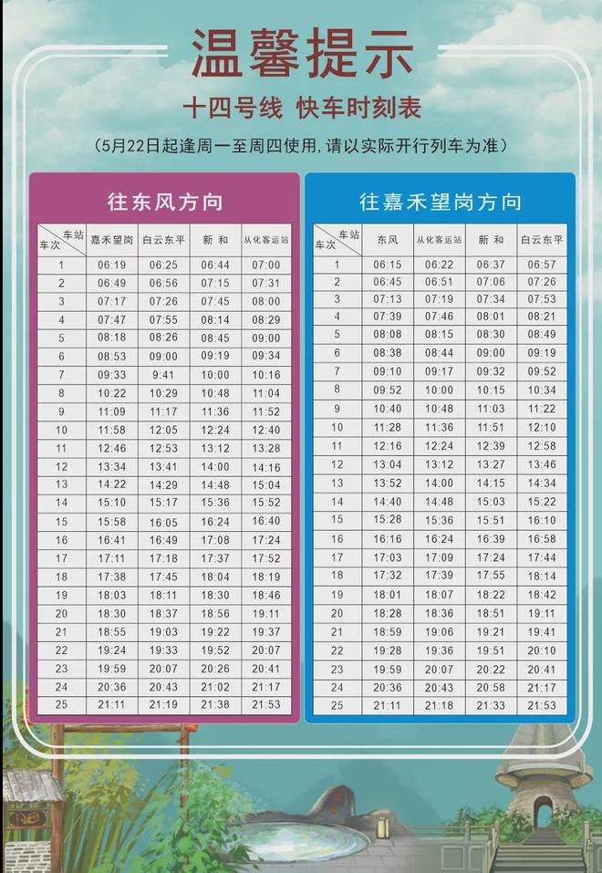 大连快轨3号线时间表